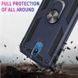 LG Stylo 5 Hybrid Case Ring Kickstand HYB08R Blue Hot on Sale