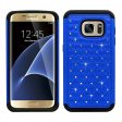 Samsung Galaxy S7 Edge Hybrid Case Diamond 01 Blue For Sale