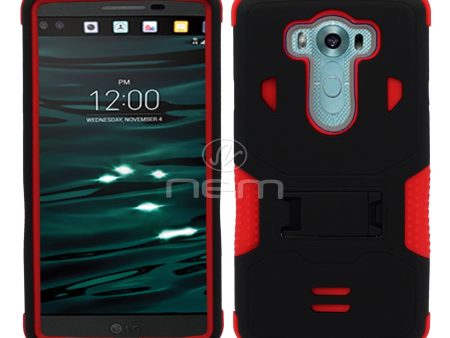 LG V10 Hybrid Case 11 with Stand Black Red For Sale