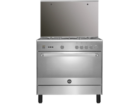 LA GERMANIA Digital Freestanding Gas Cooker, 5 Burners, 90 cm, Stainless Steel - 9C10GLA1X4AWW Online Sale