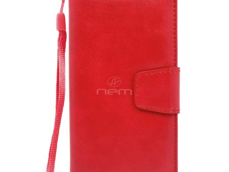 ZTE Grand X3 Folio Wallet Case WCFC12C Red Color For Discount