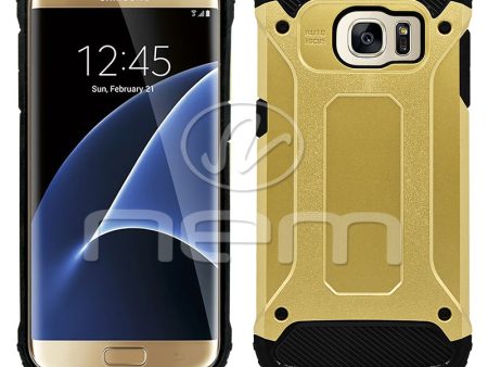 Samsung Galaxy S7 Edge Hybrid Case 29 Gold Color For Discount