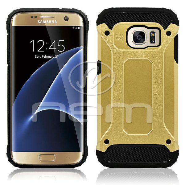 Samsung Galaxy S7 Edge Hybrid Case 29 Gold Color For Discount