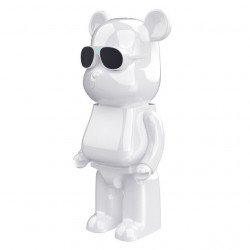 Cool Sunglasses Robot Bear Tall Body Wireless Bluetooth Speaker B2 for Universal Cell Phone And Bluetooth Device (White) For Cheap