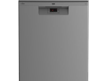 Beko Digital Built-In Dishwasher, 14 Place Settings, 5 Programs, Silver - BDFN15420S Cheap