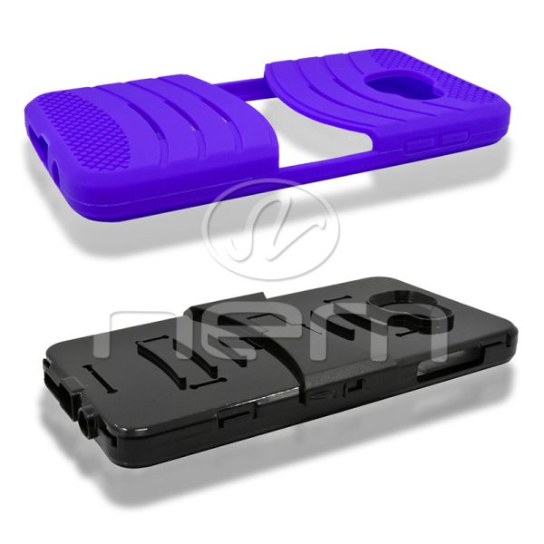 Samsung Galaxy A3 Hybrid Case 08 With Stand Purple Black Online Sale