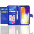 iPhone XS Max 6.5  Double Flap Wallet Case WCFC13 Blue Hot on Sale