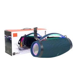 Bluetooth Speaker: RGB Lights, Water Resistant, Portable Dual Speaker BoomsBox4 for Universal Cell Phone And Bluetooth Device (Blue) Discount