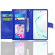 Samsung Note 10 Plus Double Flap Pocket Wallet Case WCFC13 Blue Sale