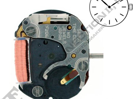 Genuine Seiko 1F20 2 Hands Quartz Movement Ht. 3.00MM Discount