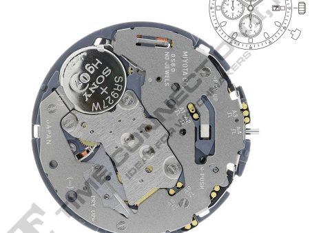 Miyota Citizen LTD 0S60 3 Hands Japan Chronograph Quartz Movement Ht. 6.00MM on Sale